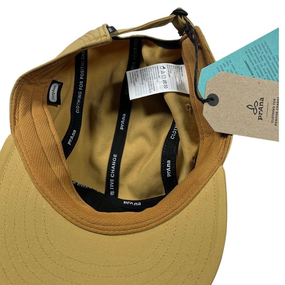 Prana Foothills Flat Brim Cap Recycled Performance Woven Hat Unisex O/S Nwt - Picture 3 of 15